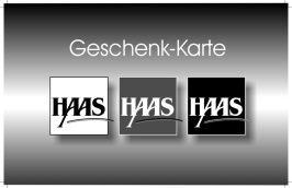 HAAS GESCHENK-KARTE - IMMER EINE GUTE GESCHENKIDEE