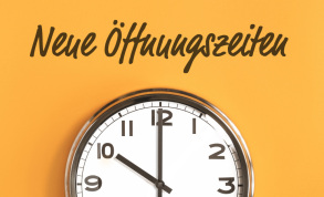 NEUE ÖFFNUNGSZEITEN AB SEPTEMBER